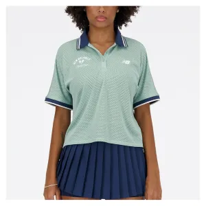 Women's Mesh Tournament Tennis Polo Salt Marsh