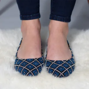 Yasmin Flat - Sapphire Blue