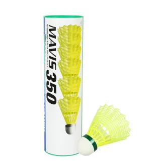 Yonex Mavis 350 Nylon Badminton Shuttlecocks (Yellow, Slow Speed)  | Durable Performance | Best Seller